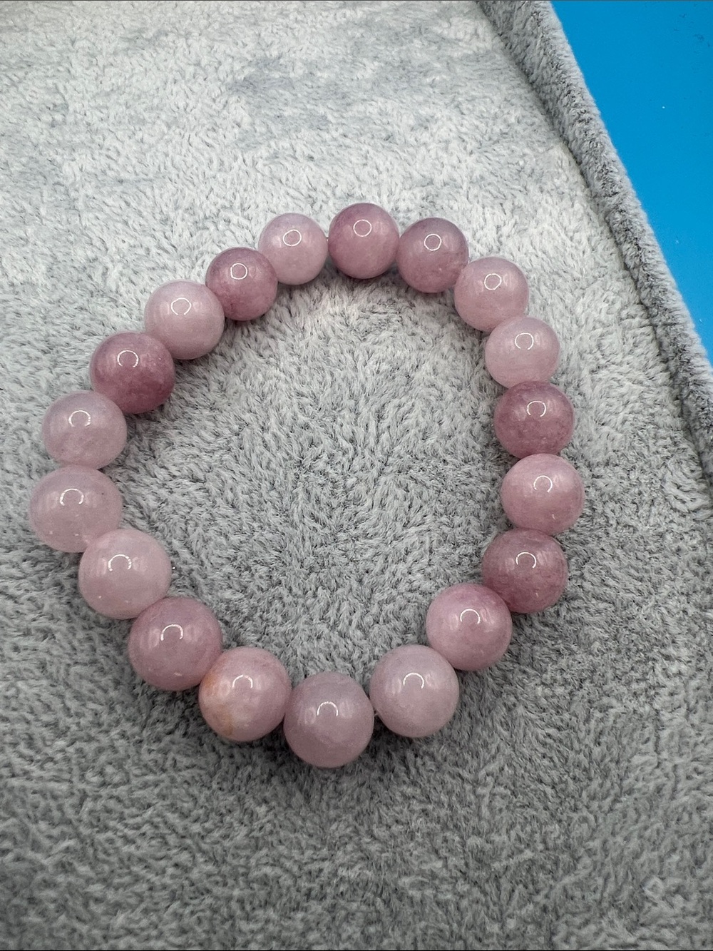 Pink Rose Quartz 10mm  Stretch Bracelet - Women Jewelry